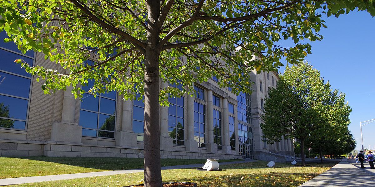 Image of the front of the office building